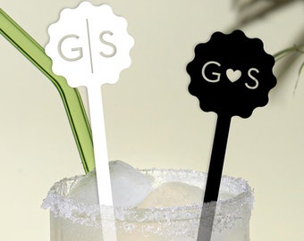 Wedding Drink stirrers, Cocktail stirrers, custom Stirrers, Drink Stirrers, initial Drink Stirrers, Cocktail Stick, Party Sticks