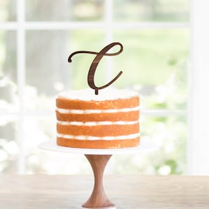 Initial Cake Topper, Letter Cake Topper, Wedding Cake Topper, Engagement Cake Topper, Bridal Shower Cake Topper, Acrylic Topper