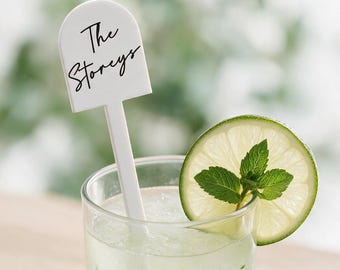 Wedding Drink stirrers - Custom printed Stir Sticks