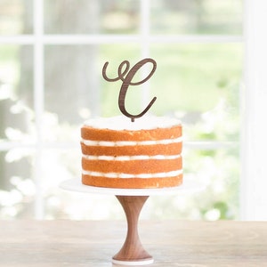 Initial Cake Topper, Letter Cake Topper, Wedding Cake Topper, Engagement Cake Topper, Bridal Shower Cake Topper, Acrylic Topper