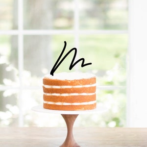 Initial Cake Topper, Letter Cake Topper, Wedding Cake Topper, Engagement Cake Topper, Bridal Shower Cake Topper, Acrylic Topper