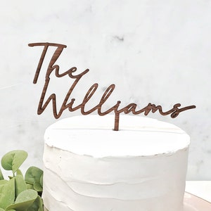 Last name Cake Topper, custom Cake Topper, personalized cake Topper, Wedding Cake Topper, Mr & Mrs Cake Topper, Mr and Mrs