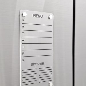 Fridge Planner | To Do List Erase Board | dry erase board | acrylic calendar | office decor | house gift | Acrylic Notes | Desk Planner