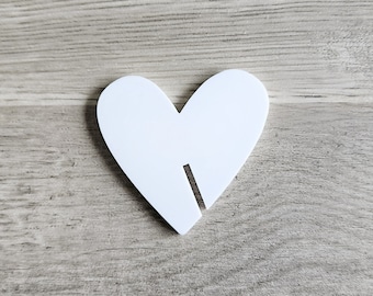 Acrylic Blank - Heart shape - Acrylic cut out - Acrylic Supplies - Wedding supplier