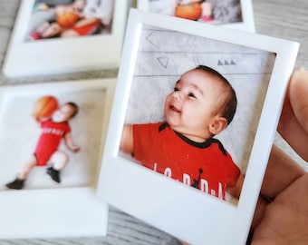 Photo Magnets 2x2.5" Set of 9 | Anniversary Gift | Personalized Photo Magnets | Polaroid Magnets | Pet Family & Moments Magnets
