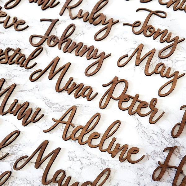 Wood Place Cards Etsy