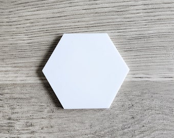 Acrylic Blank - Hexagon shape - Acrylic cut out - Acrylic Supplies - Wedding supplier