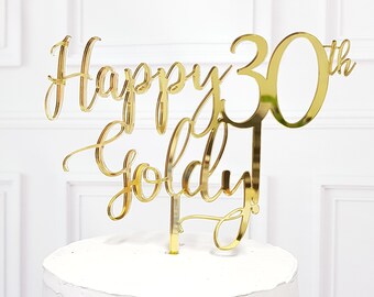 Name Cake Topper, Birthday Cake Topper, Custom Cake Topper, Custom Birthday Cake Topper, 30 years cake topper, Birthday cake ornament