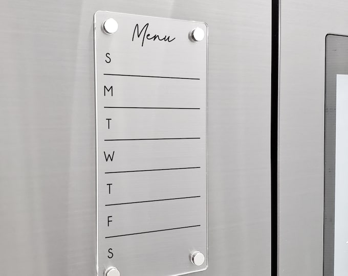 Fridge Planner | To Do List Erase Board | dry erase board | acrylic calendar | office decor | house gift | Acrylic Notes | Desk Planner