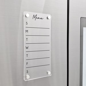 Fridge Planner | To Do List Erase Board | dry erase board | acrylic calendar | office decor | house gift | Acrylic Notes | Desk Planner