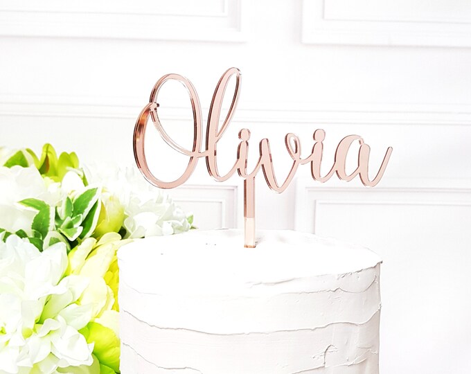 Personalized name cake topper, custom name cake topper, birthday cake topper, custom word cake topper