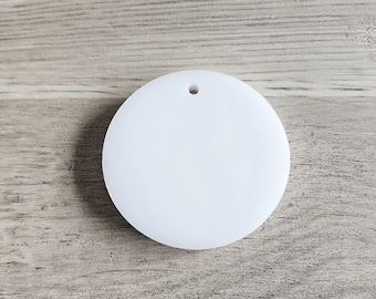Acrylic Blank - Circle keyring - Acrylic cut out - Acrylic Supplies - Wedding supplier