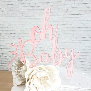 Oh Baby Cake Topper, Baby Shower Cake Topper, Oh Baby cake, Gender Reveal, Cake Topper, Baby Shower, Oh Baby Ornament