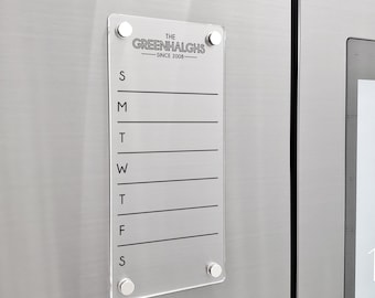 Fridge Planner | To Do List Erase Board | dry erase board | acrylic calendar | office decor | house gift | Acrylic Notes | Desk Planner