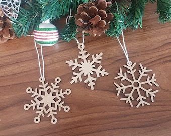 Christmas Ornaments, Snowflake Christmas Ornament, Wood Ornaments, Personalized Ornaments, Christmas decoration, Christmas gift