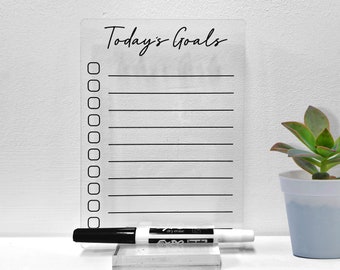 Desk Acrylic Planner, To Do List Planner, Dry Erase Board, Dry Erase Calendar, Custom planner, Acrylic Planner, Desk Calendar, Notes Acrylic