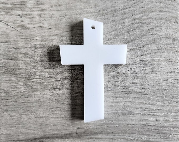 Acrylic Blank - Cross keyring - Acrylic cut out - Acrylic Supplies - Wedding supplier