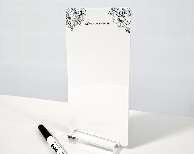 Desk Acrylic Planner, To Do List Planner, Dry Erase Board, Dry Erase Calendar, Custom planner, Acrylic Planner, Desk Calendar, Notes Acrylic