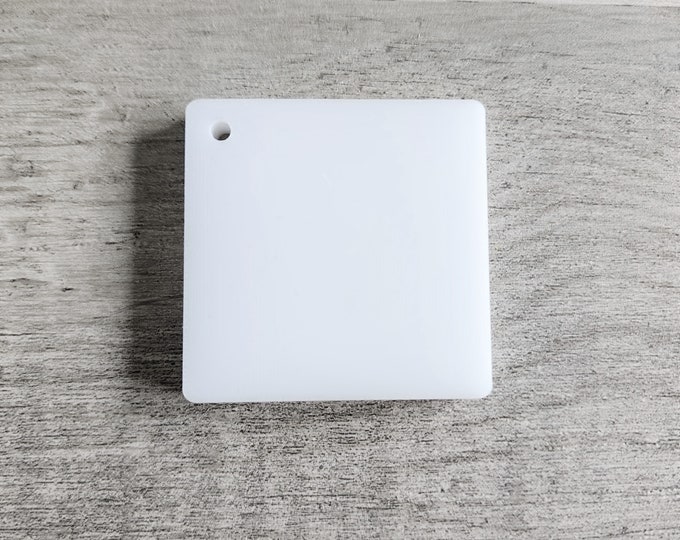 Acrylic Blank - Square keyring - Acrylic cut out - Acrylic Supplies - Wedding supplier