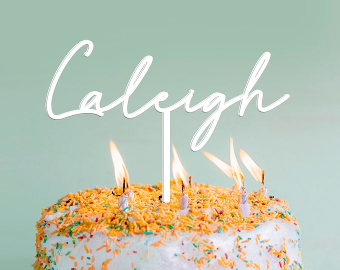 Custom Name Cake Topper, Personalized name Cake Topper, Cake Topper, Birthday Cake Topper, Bridal Cake Topper, Bridal Shower Cake Topper