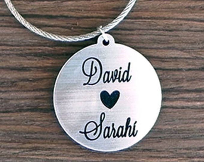 Custom Keychain, Personalized Keychain, Anniversary Keychain, Couple Keychains, Boyfriend Gift, Hubby Gift, Gifts for Him, Wood Keychain