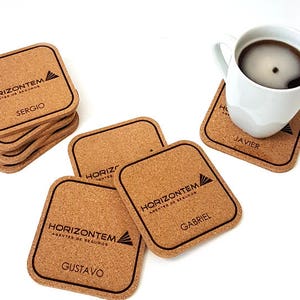 Custom Logo Coasters, Corporate coasters, Engraved coasters, Cork Coasters, Corporate Gifts, Corporate coasters