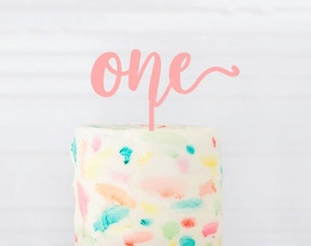 One Cake Topper, 1 year Cake Topper, Milestone Birthday, Anniversary Cake Topper, 1st Birthday Cake Topper, personalized cake topper