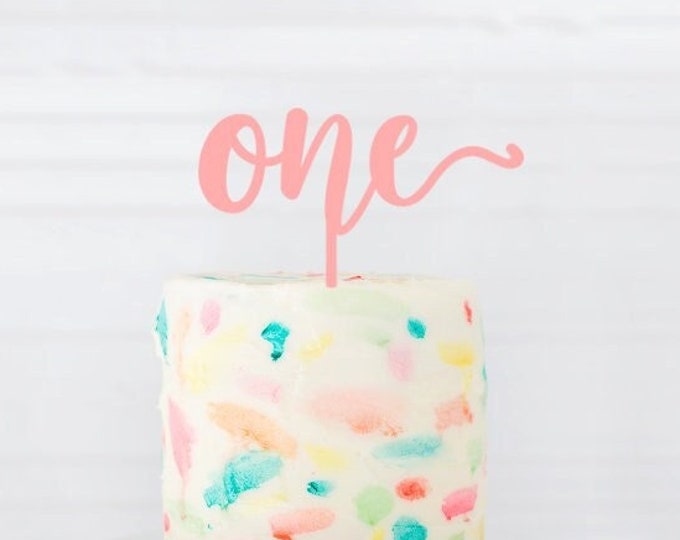 One Cake Topper, 1 year Cake Topper, Milestone Birthday, Anniversary Cake Topper, 1st Birthday Cake Topper, personalized cake topper