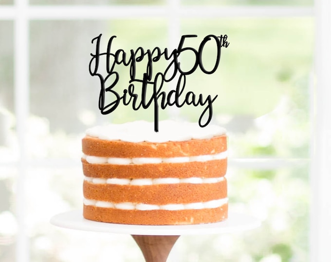 Birthday Cake Topper, Age Cake Topper, Milestone Birthday, Anniversary Cake Topper, 30 Birthday Cake Topper, 50 cake topper