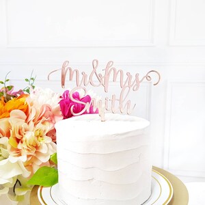 Mr & Mrs Personalized Cake Topper, Mr and Mrs Cake Topper, Custom, Cake Topper, Wedding Cake Topper, Last Name Cake Topper, Mr and Mrs