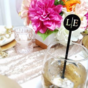Wedding Drink stirrers, Cocktail stirrers, custom Stirrers, Drink Stirrers, Initials Drink Stirrers, Cocktail Stick, Party Sticks