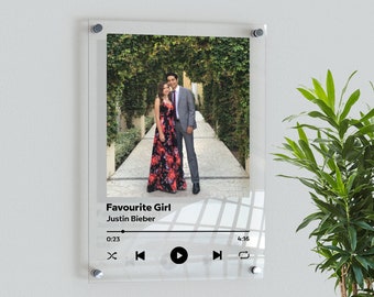 Music plaques | Personalized Plaque | Photo plaque | Music Photo Frame | Christmas gift | anniversary gift | Song Wall plaque