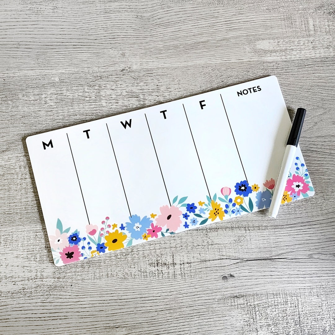Desk Planner | Weekly Erase Board | Dry Erase Board | Acrylic Planner ...