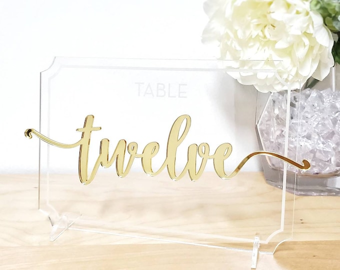 Acrylic Table Number, Wedding Decor, Party Decor, Perfect Wedding, Wedding Signs, Mirror table numbers, acrylic numbers, wedding table