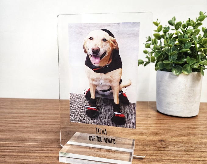 Photo Acrylic Plaque - Pet loss