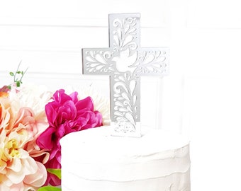 Baptism Cake Topper, Baby Shower Cake Topper, first communion cake topper, cross cake topper, Cake Topper, Baby Shower, baby Ornament