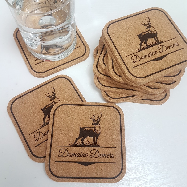 Custom Logo Coasters Corporate Coasters Engraved Coasters Etsy
