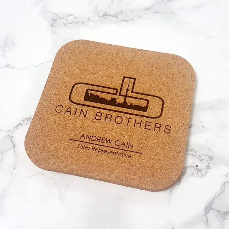 Custom Logo Coasters Corporate Coasters Engraved Coasters Etsy Canada