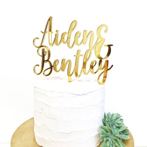 Custom Name Cake Topper, Personalized name Cake Topper, Cake Topper, Engagement Cake Topper, Bridal Cake Topper, Bridal Shower Cake Topper