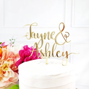 Custom Name Cake Topper, Personalized name Cake Topper, Cake Topper, Engagement Cake Topper, Bridal Cake Topper, Bridal Shower Cake Topper