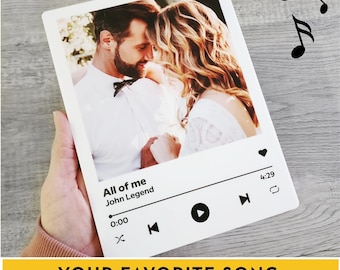 Personalized Music Plaque Magnet | Music plaque plays songs | Christmas gift | anniversary gift | Customized song plaque | Music magnet
