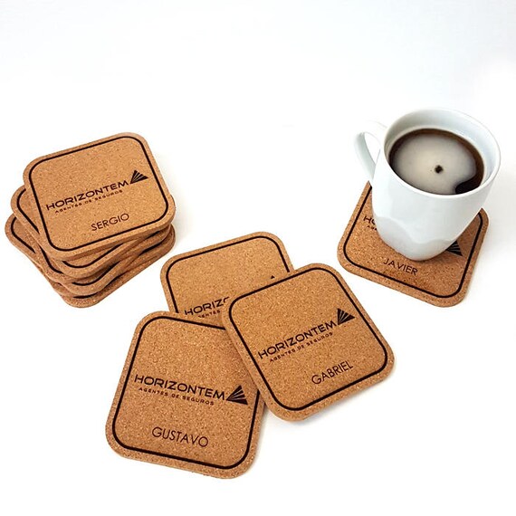 Custom Logo Coasters Corporate coasters Engraved coasters Etsy