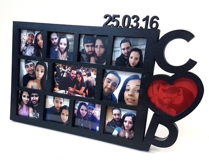 Photo Frame, anniversary gift, photoframe, custom frame, personalized gifts, anniversary present, couples gifts, boyfriend gift, couples