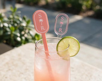 Wedding Drink stirrers, Printed Cocktail mixer sticks, business event, monogram Swizzle stir sticks, Cocktail Bar straw, Party beverage