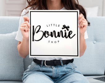 Business Sign - Acrylic Sign - Logo Sign - Small Business Sign - Acrylic plaque - Wall Sign - Store Sign - Boutique Sign