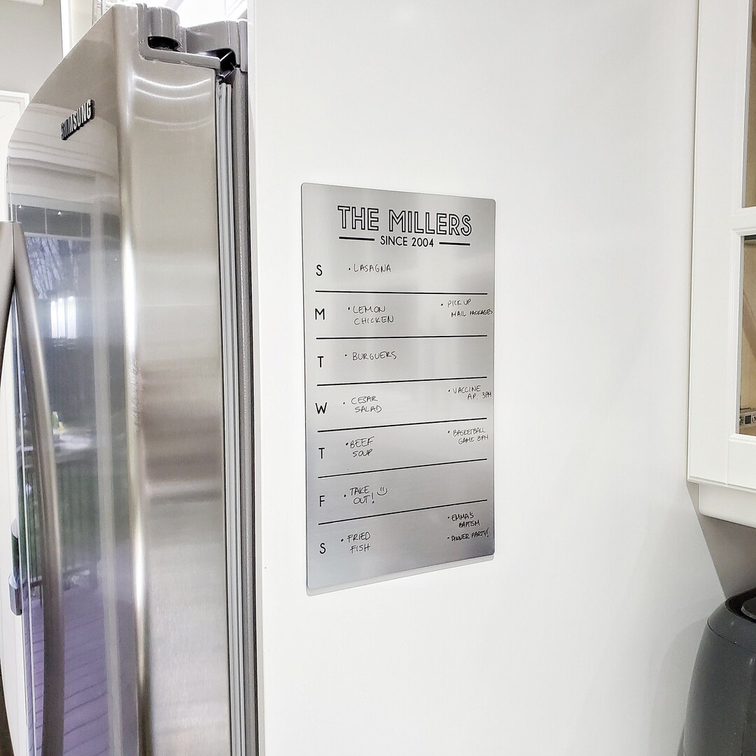 Fridge Planner Weekly Planner Dry Erase Board Acrylic Board Office Decor Housewarming Gift