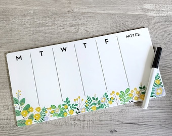 Desk Planner | Weekly Erase Board | dry erase board | Acrylic Planner | office decor | house gift | Acrylic Notes | Desktop Planner