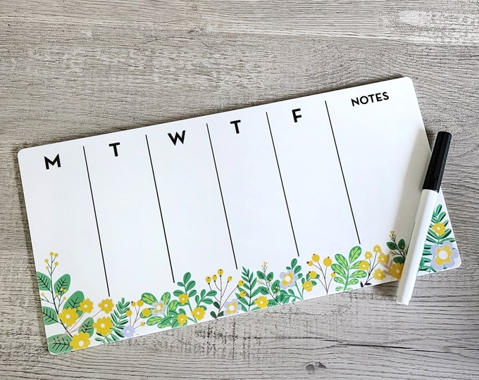 Desk Planner | Weekly Erase Board | dry erase board | Acrylic Planner | office decor | house gift | Acrylic Notes | Desktop Planner