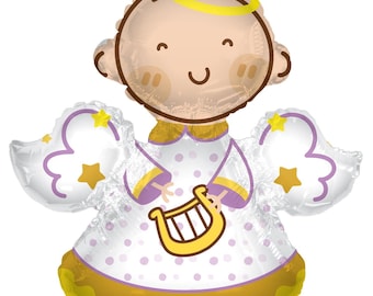 Angel Foil Balloon, Praying Angel Balloon, Communion Balloons