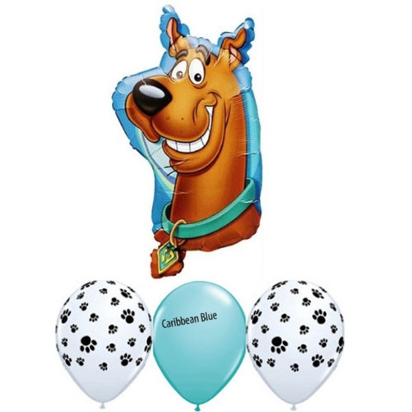 Scooby Doo Birthday Party balloon bouquet